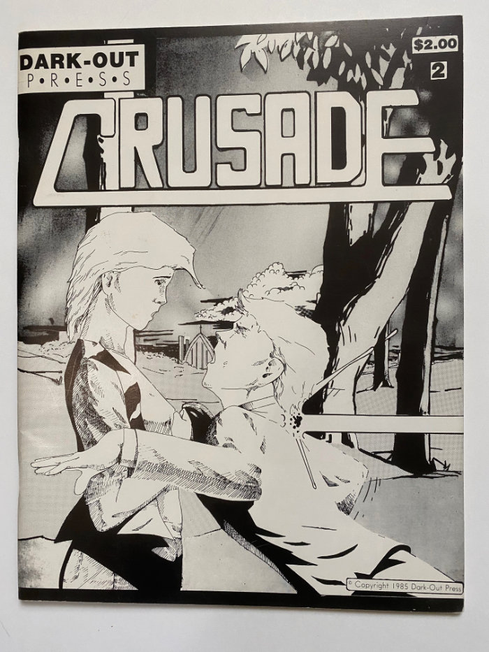cover art for my first comic book, Crusade